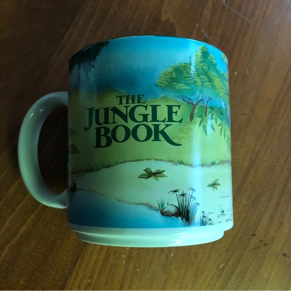 Set of Two Vintage Disney Mugs- The Jungle Book and Bambi